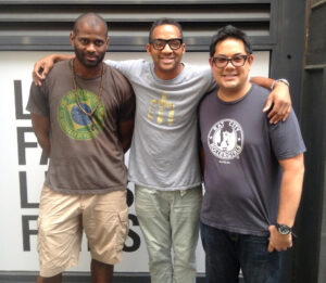 Left to right, Chaka Wilson, Tony Shellman, and Rolando Felix are in the photo for Tony Shellman’s team building guide discussion.